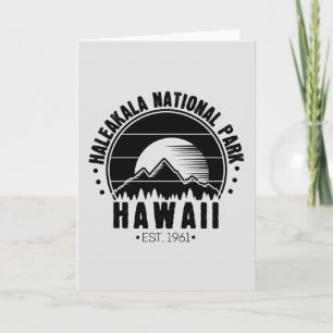Haleakala National Park Hawaii USA Card