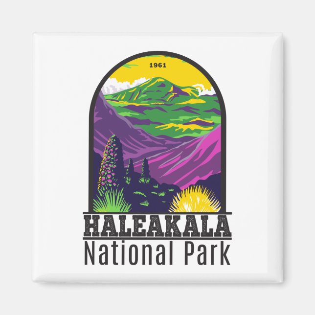 Haleakala National Park Hawaii Vintage  Magnet (Front)