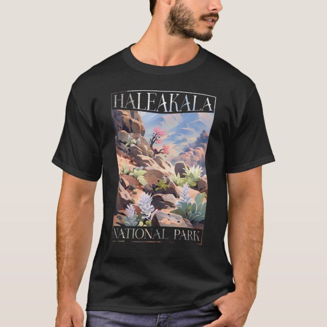 Haleakala National Park Maui Hawaii Nature Hiking T-Shirt (Front)