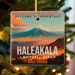 Haleakala National Park Maui Hawaii Vintage Ceramic Ornament<br><div class="desc">Haleakalā National Park Maui - Hawaii Vintage Souvenir Perfect for people who love hiking,  camping and other outdoor adventures. It also makes a great birthday gift,  thanksgiving gift and Christmas gift for people who love exploring and going on new adventures!</div>