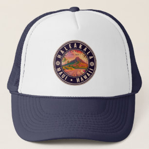 Haleakala National Park Maui Road Volcano Vintage Trucker Hat