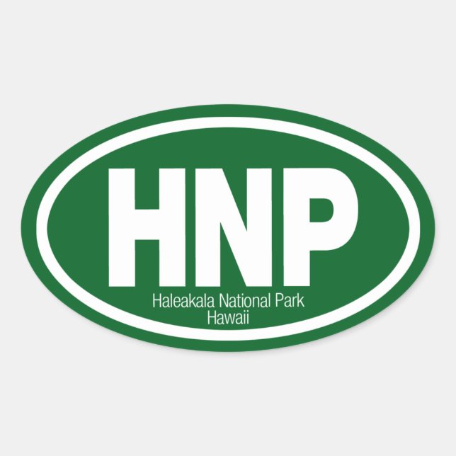 Haleakala National Park Oval Sticker (Front)
