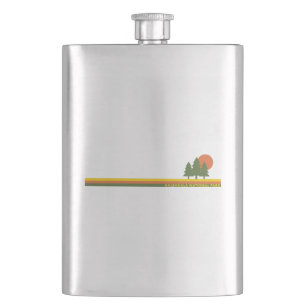 Haleakala National Park Pine Trees Sun Hip Flask