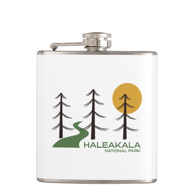 Haleakala National Park Trail Hip Flask (Front)