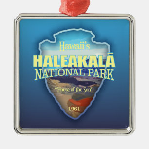 Haleakala NP (arrowhead) Metal Ornament