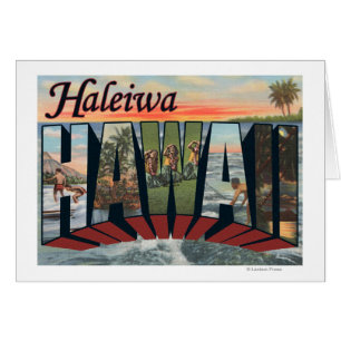 Haleiwa, Hawaii - Scènes de grandes lettres