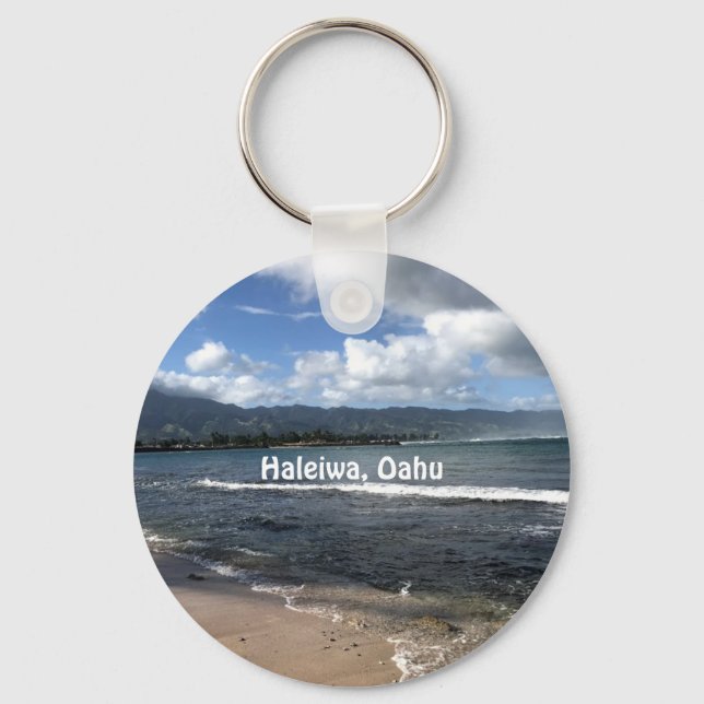 Haleiwa North Shore Oahu Coffee Keychain (Front)