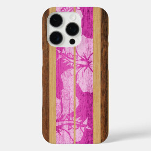 Haleiwa Surfboard Hawaiian Pink iPhone 16 Pro Case