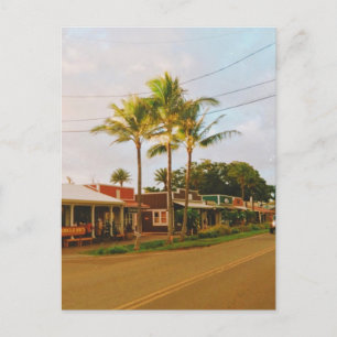 Haleiwa Surfer Town  Holiday Postcard