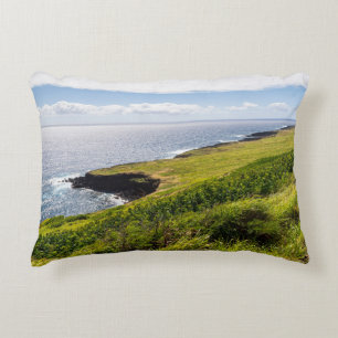 haleokane lookout and pacific ocean accent pillow