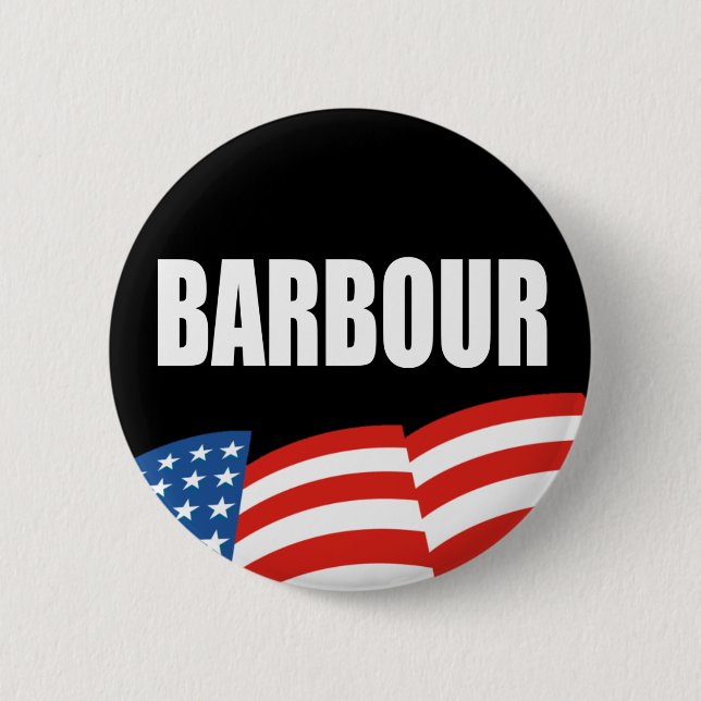 HALEY BARBOUR Election Gear 2 Inch Round Button (Front)