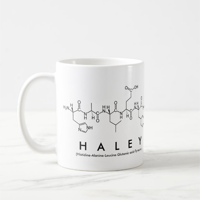Haley peptide name mug (Left)
