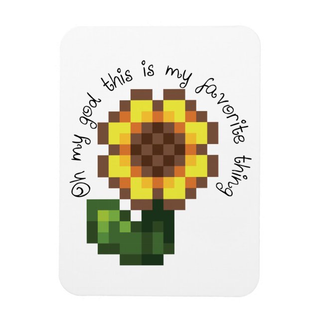 Haley Sunflower Magnet – Stardew Valley Inspired (Vertical)