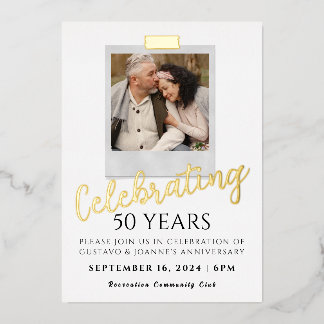 Half a Century of Love  Foil Holiday Card