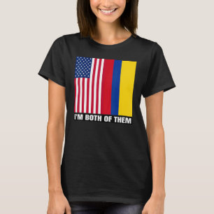 Half American Half Colombian Heritage USA & Colomb T-Shirt
