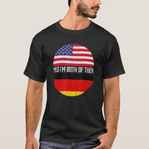 Half American Half German Usa Flag Family Heritage T-Shirt