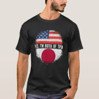 Half American Half Japanese USA Flag Japan