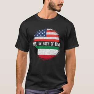 Half American Half Kuwaiti USA Flag Kuwait T-Shirt