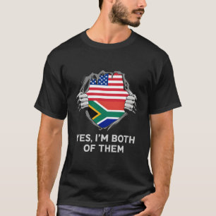 Half American Half South African Usa South Africa  T-Shirt