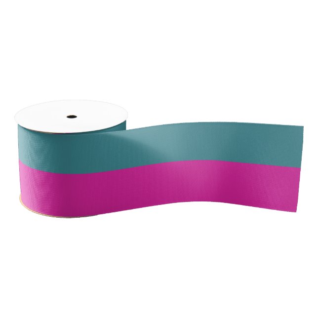 Half And Half  Colored Ribbon Grosgrain Ribbon (Spool)