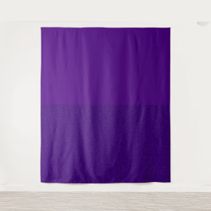 Half-and-Half Purple Matte & Glitter Tapestry