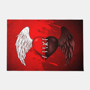 Half-angel half-demon doormat