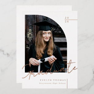 Half arch elegant modern graduation