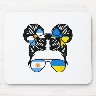 Half Argentinian Half Ukrainian Girl Argentina Kid Mouse Pad