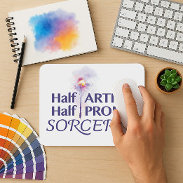 Half Artist Half Prompt Sorcerer Mouse Pad