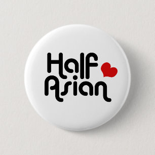 Half Asian 2 Inch Round Button