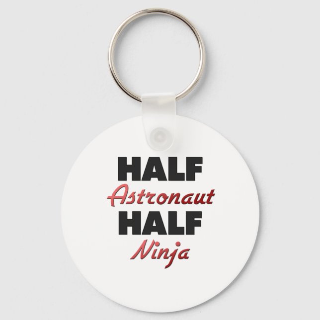 Half Astronaut Half Ninja Keychain (Front)