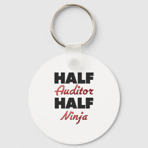 Half Auditor Half Ninja Keychain