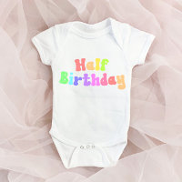 Half Birthday 1/2 Birthday Milestone Retro 70's
