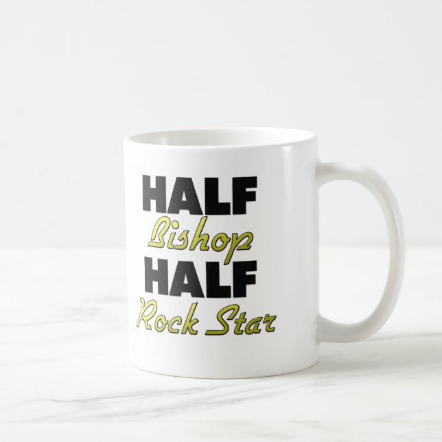 Half Bishop Half Rock Star Coffee Mug (Right)