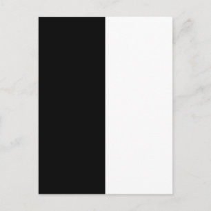 Half Black And Half White Middle Customize This Postcard