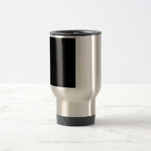Half Black And Half White Middle Customize This Travel Mug