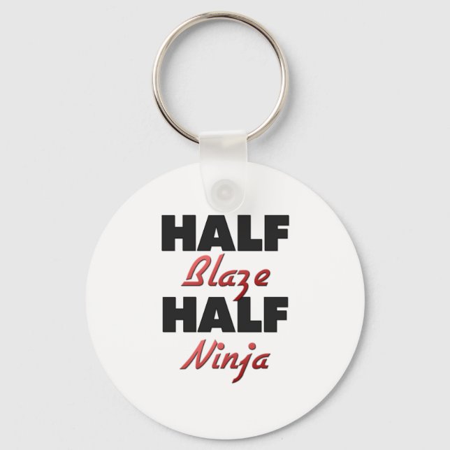 Half Blaze Half Ninja Keychain (Front)