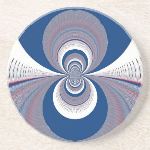Half Blue Coaster