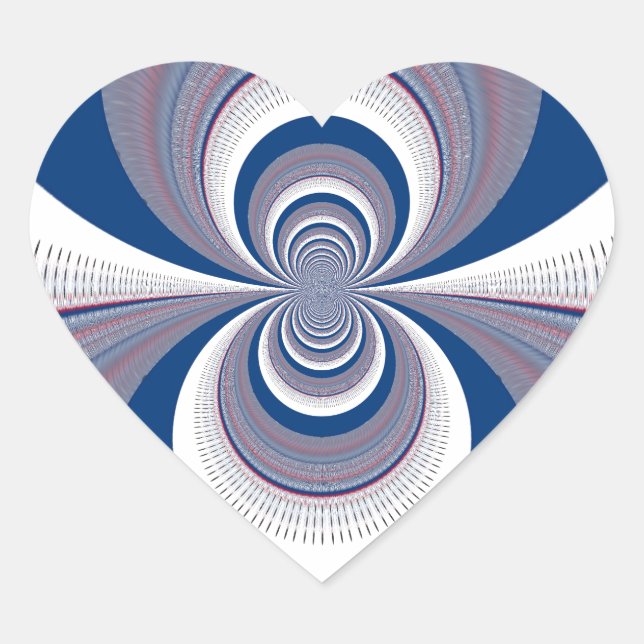 Half Blue Heart Sticker (Front)