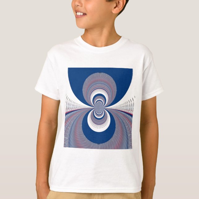 Half Blue T-Shirt (Front)