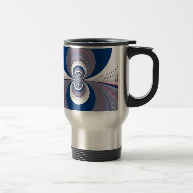 Half Blue Travel Mug (Right)