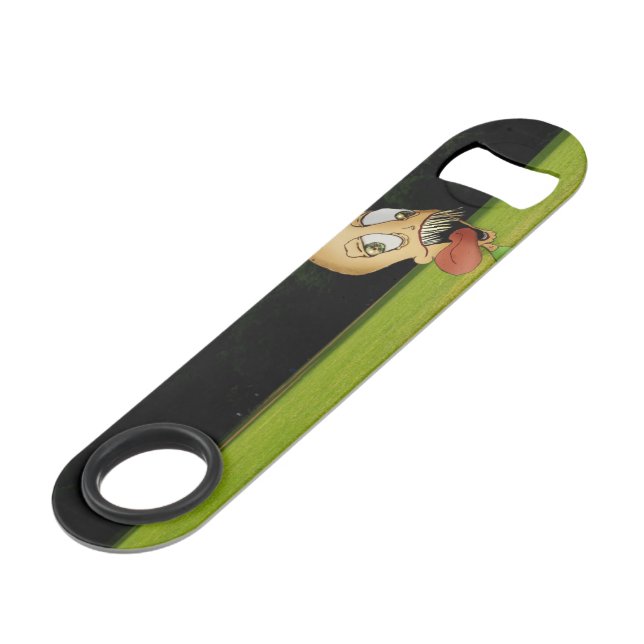 "Half-Body Larry" Bottle Opener Bar Key (Back Angled)