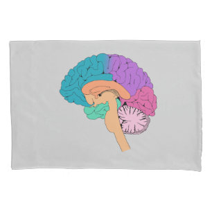 Half Brain Science Pillowcase