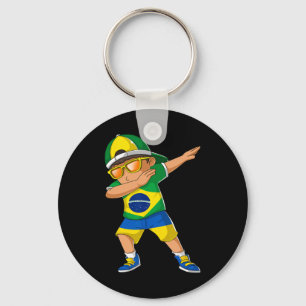 Half Brazilian Half Ukrainian Boy Kid Brazil Ukrai Keychain