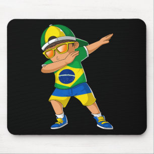 Half Brazilian Half Ukrainian Boy Kid Brazil Ukrai Mouse Pad