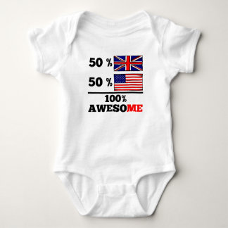 Half British Half American Baby Bodysuit