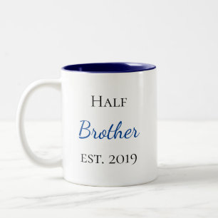 Half Brother Personalized Two-Tone Coffee Mug