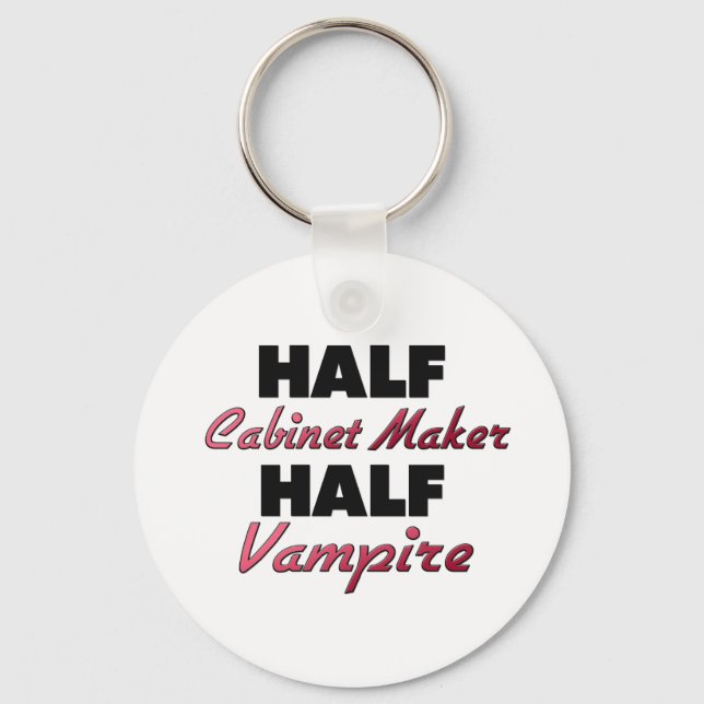 Half Cabinet Maker Half Vampire Keychain (Front)