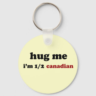 Half Canadian Keychain