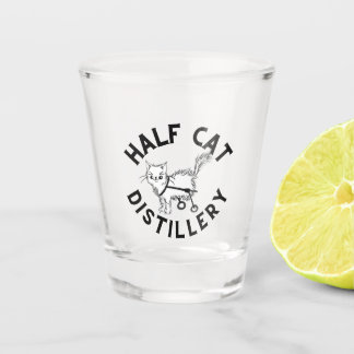 Half Cat Shot glass